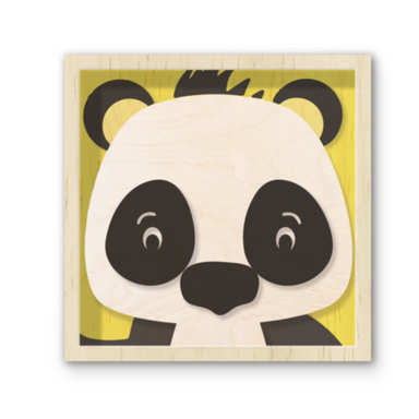 Stacked Paint &amp; Puzzle Kit - Panda