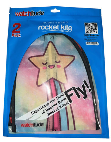 Rubber Band Rocket Kite 2pk