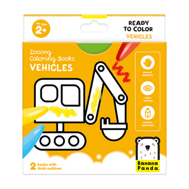 Looong Coloring Book - Vehicles