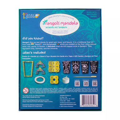 Rangoli Mandala Scratch Art Lantern Kit