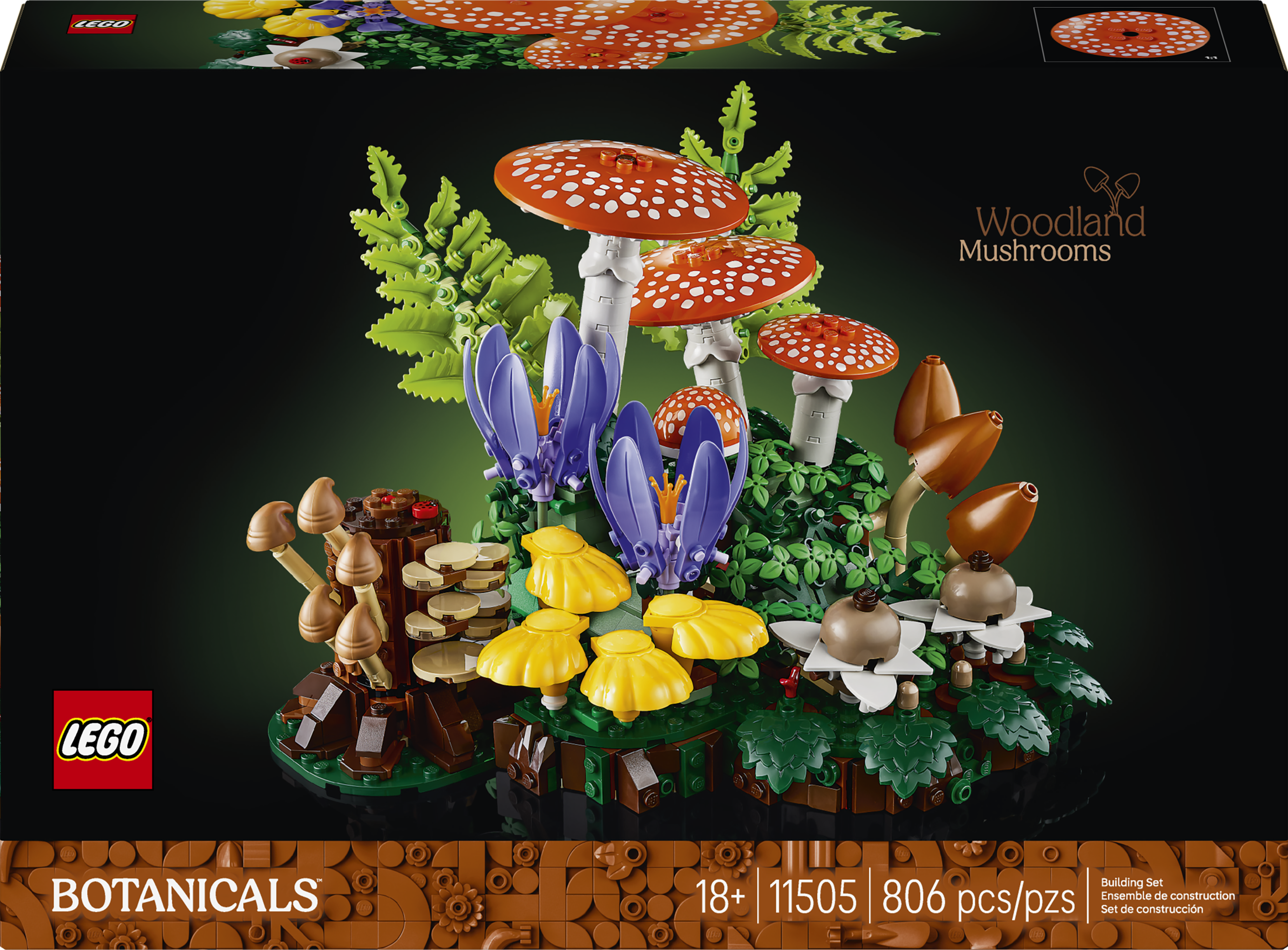 11505 LEGO® Botanicals Woodland Mushrooms