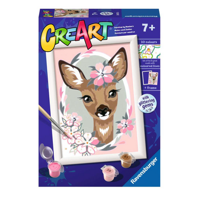 CreArt PBN Delightful Deer w/Gems 5x7