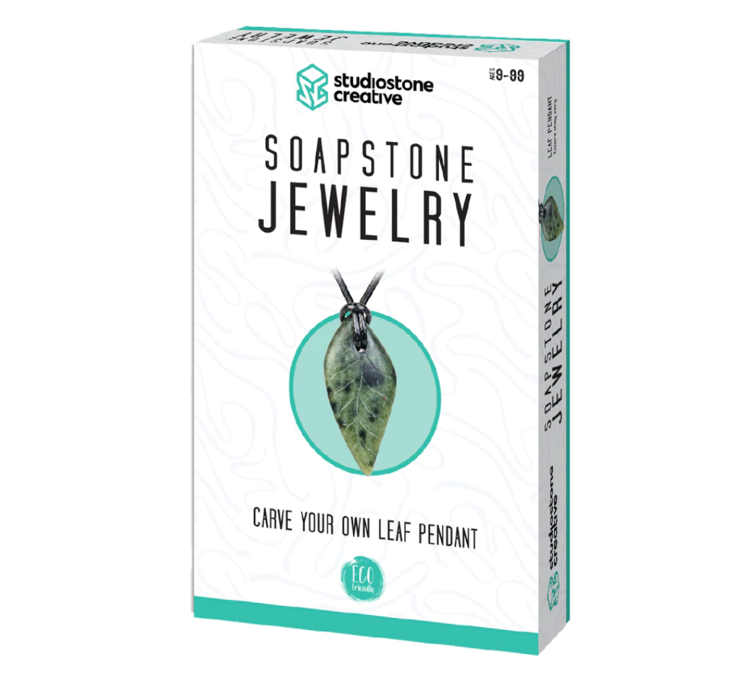 Soapstone Jewelry Kit - Leaf Pendant