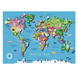 09607 World Map 60pc