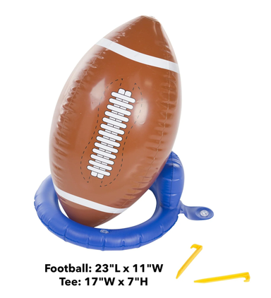 Giant Kick and Catch Inflatable Football with Tee
