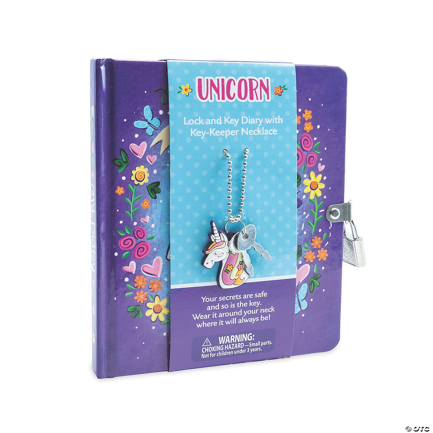 Unicorn Diary w/ Charm Necklace