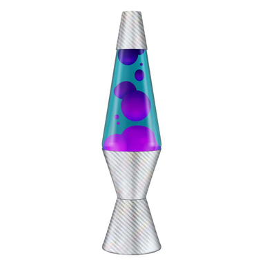 Lava Lamp 14.5in Holographic Purple and Teal