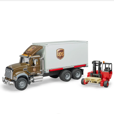 02828 MACK Granite UPS Logistcs Truck w/Forklift