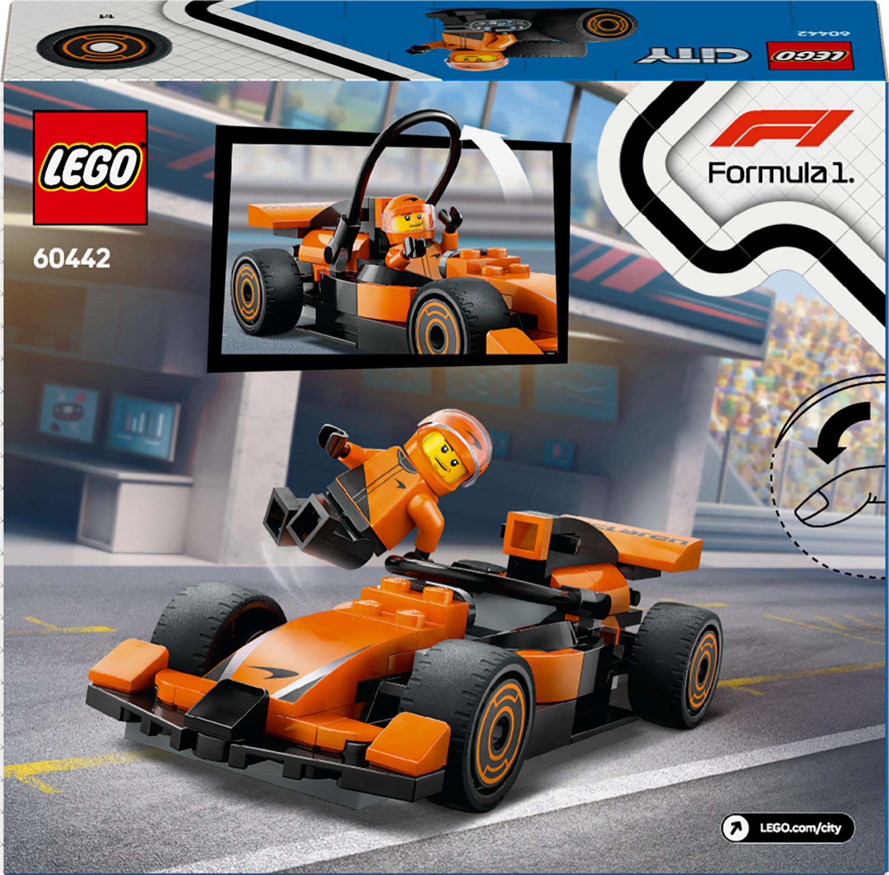 LEGO® City F1® Driver with McLaren Race Car 60442