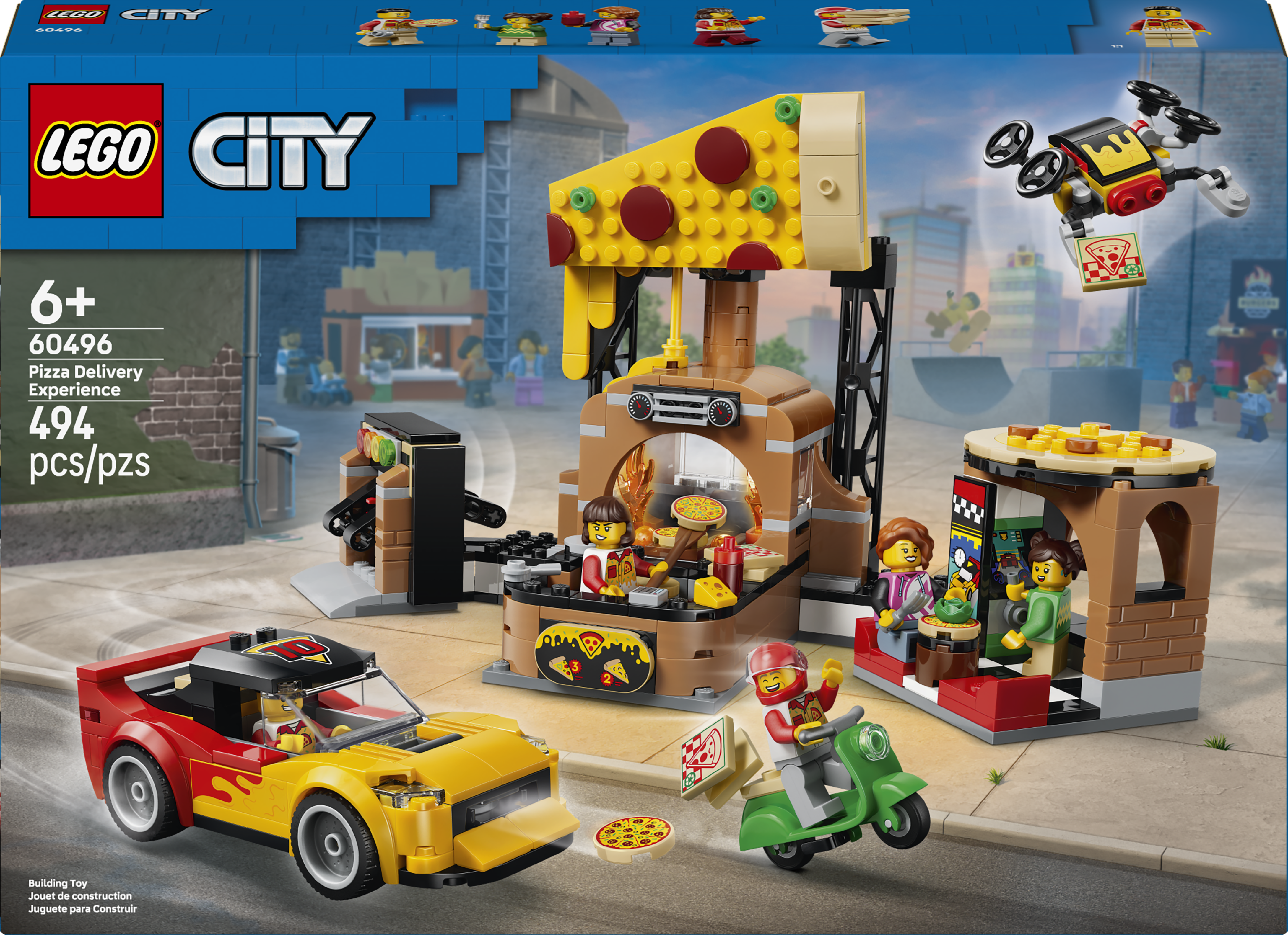 60496 LEGO® City Pizza Delivery Experience with Vehicles
