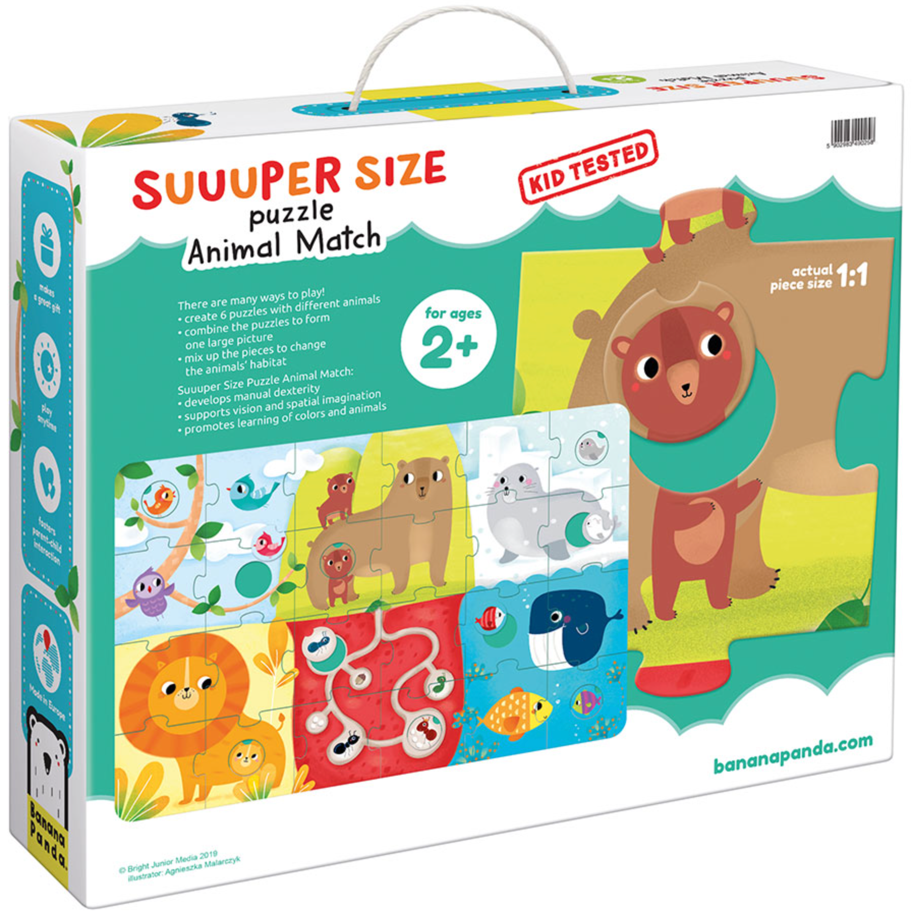 Suuuper Size Puzzle Animal Match 34pc