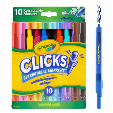 Clicks Retractable Markers 10ct