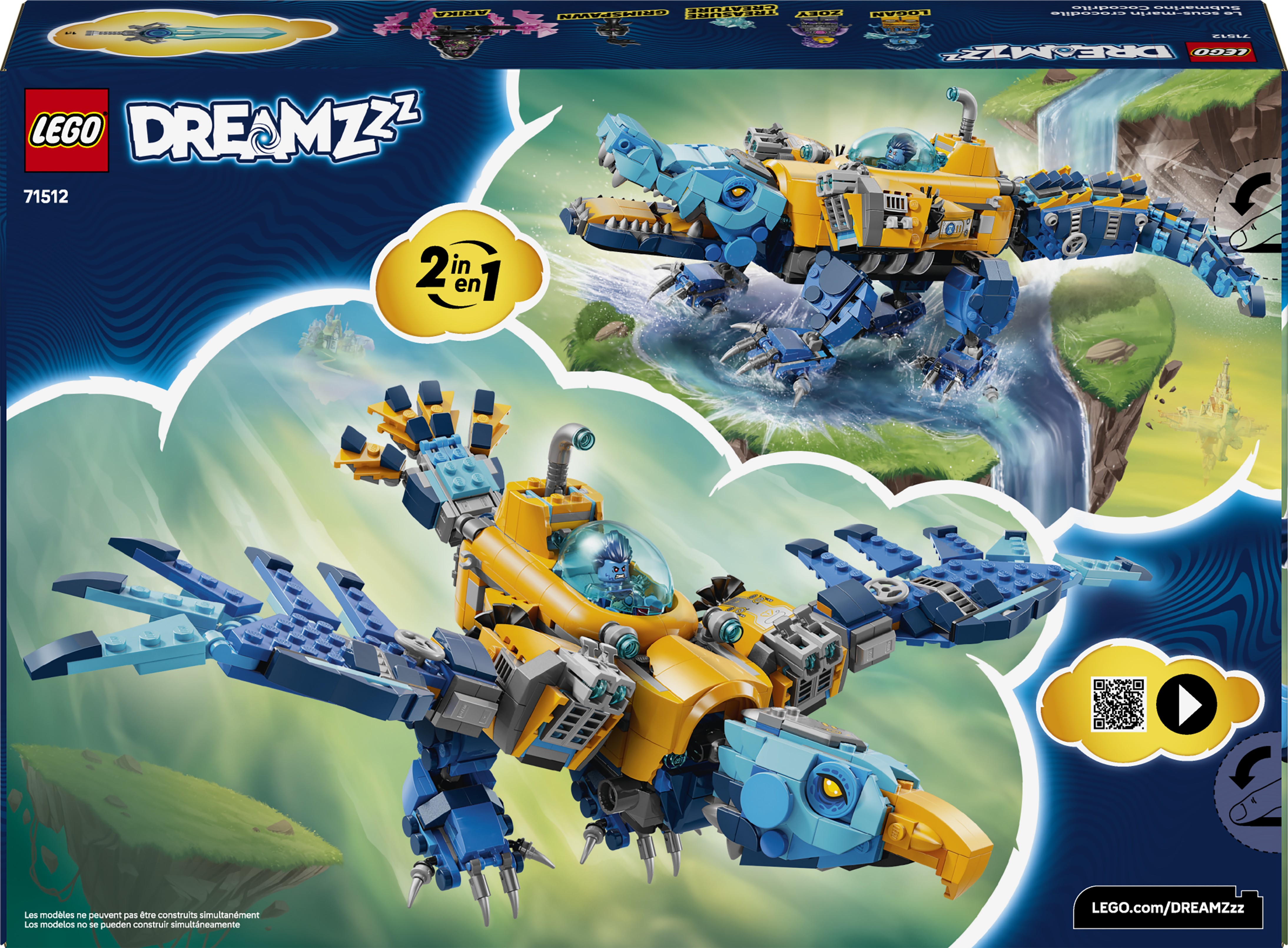 71512 LEGO® DREAMZzz™ Crocodile Submarine
