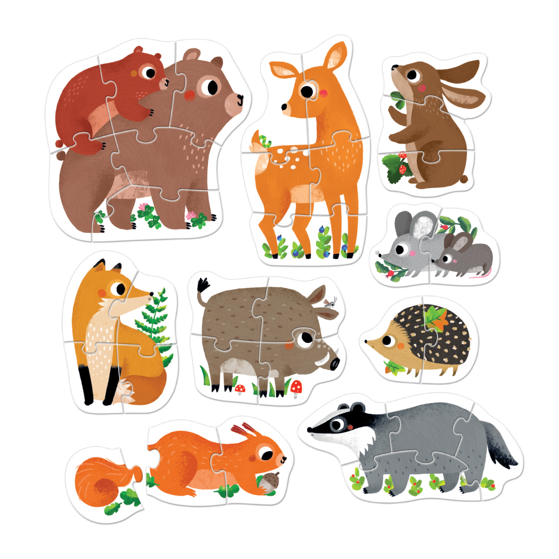 Progressive Puzzles Forest Animals