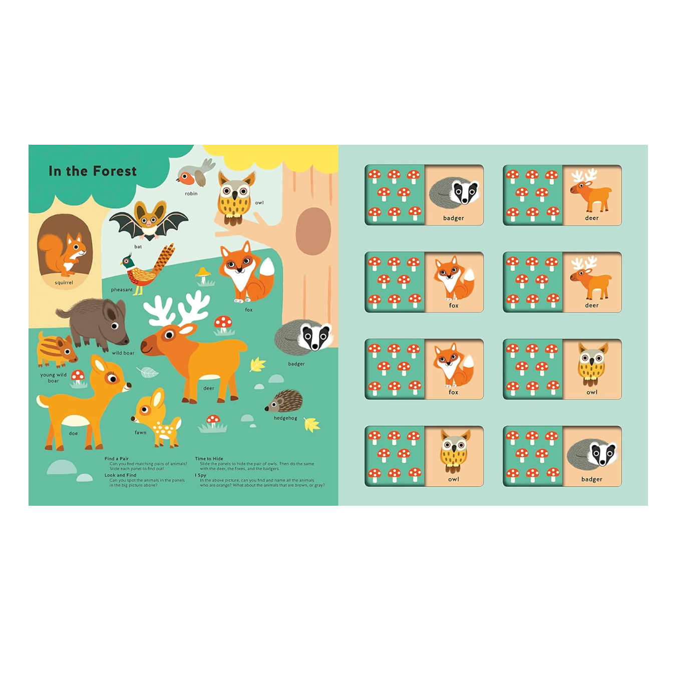 Matching Game Book - Animals