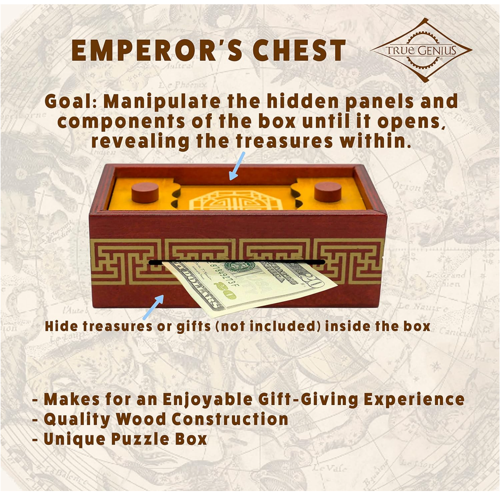 Emperor Box Emperor's Chest Secret Box — Snapdoodle Toys & Games