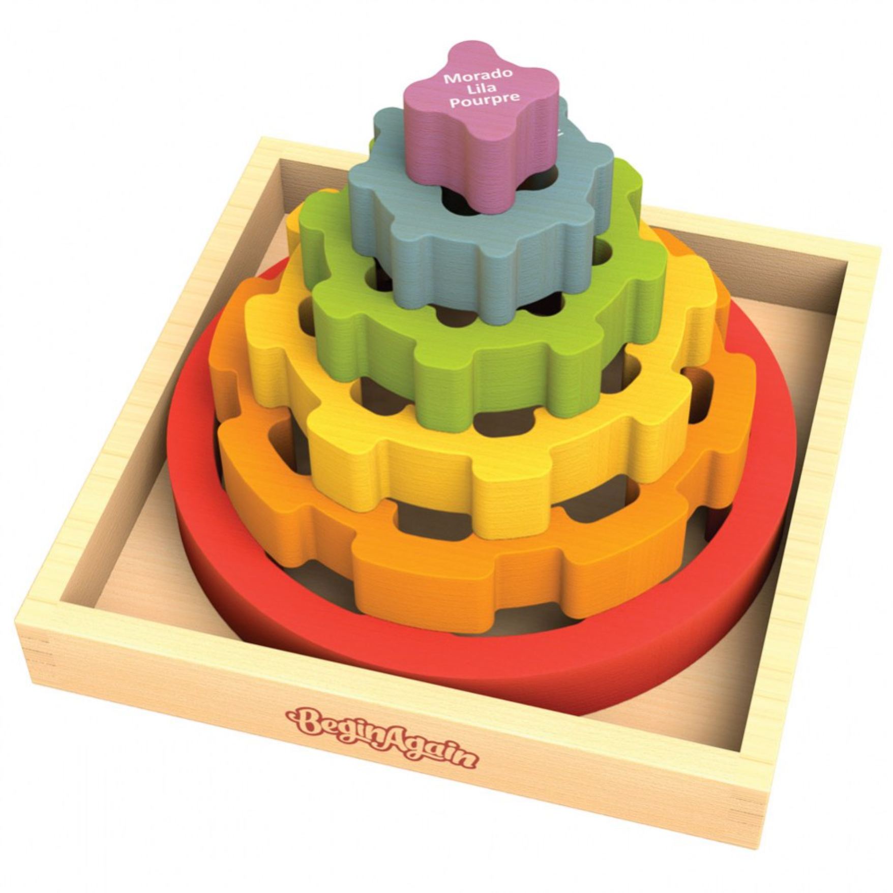 Gear Stacker Wooden Puzzle