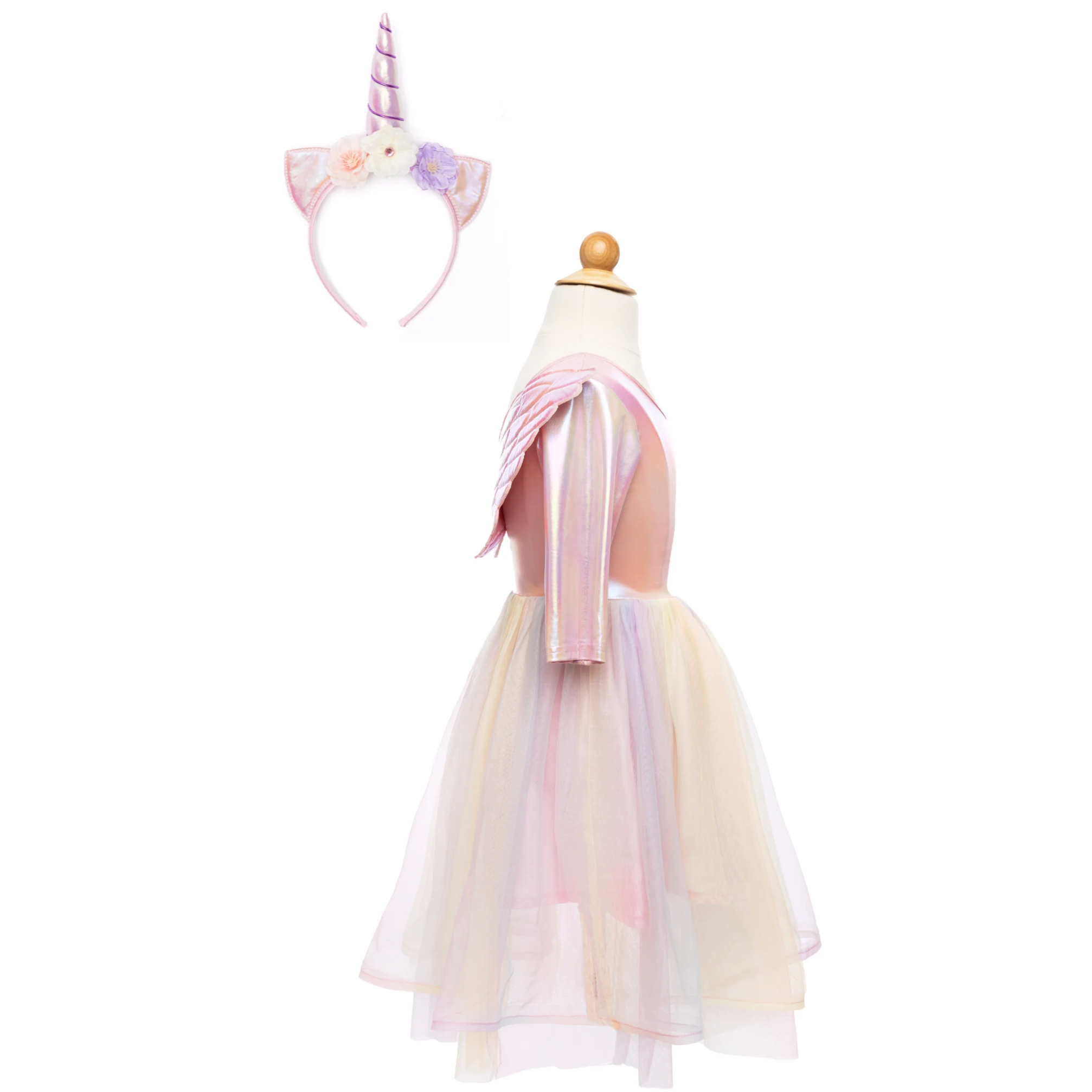 Alicorn Dress w/ Wings and Headband Size 3/4
