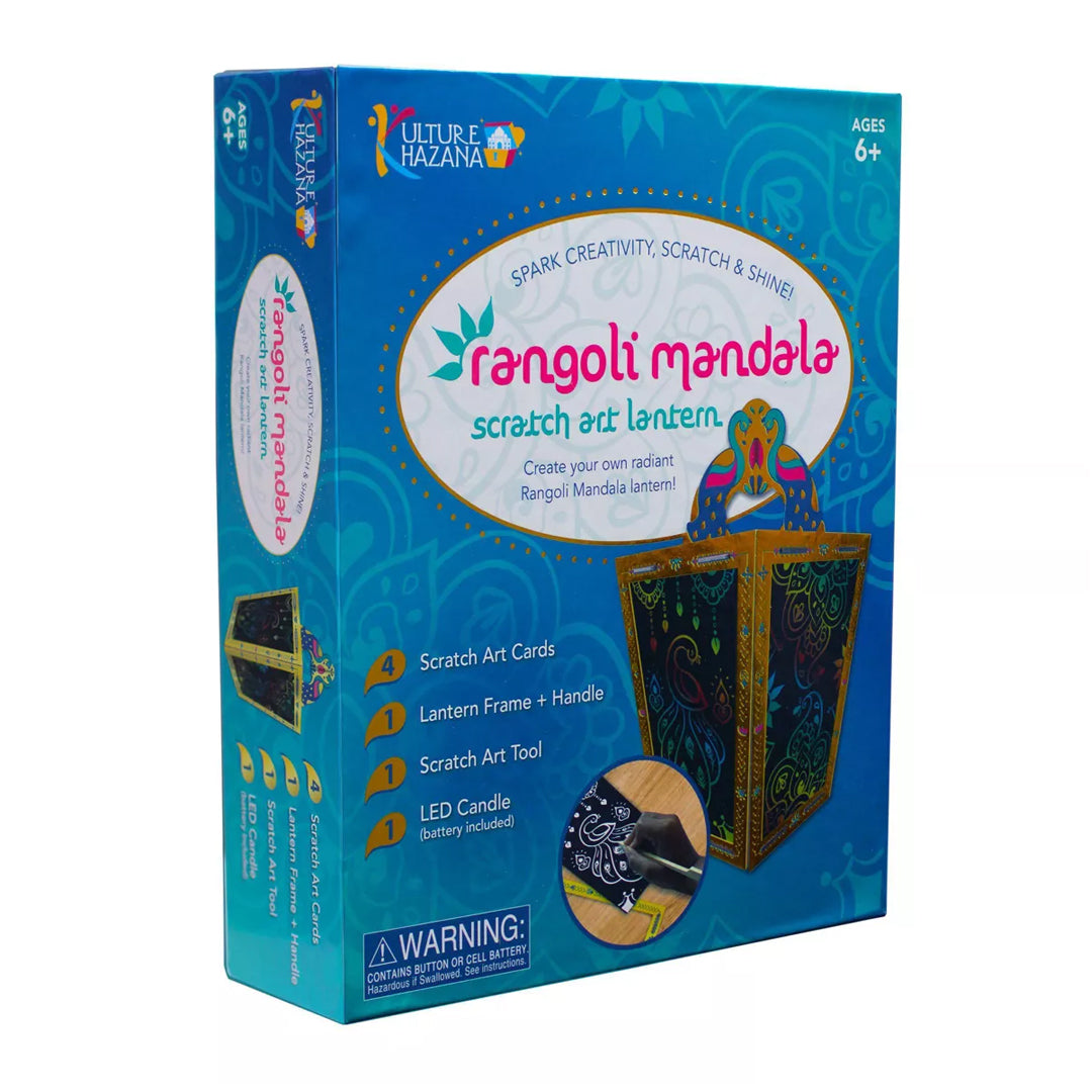 Rangoli Mandala Scratch Art Lantern Kit