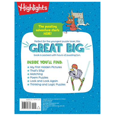 Highlights Great Big Book of First Puzzles