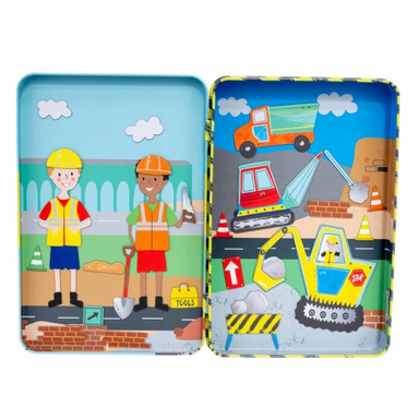 Construction Magnetic Playtime Tin