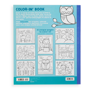 Color-in Book - Little Cozy Critters