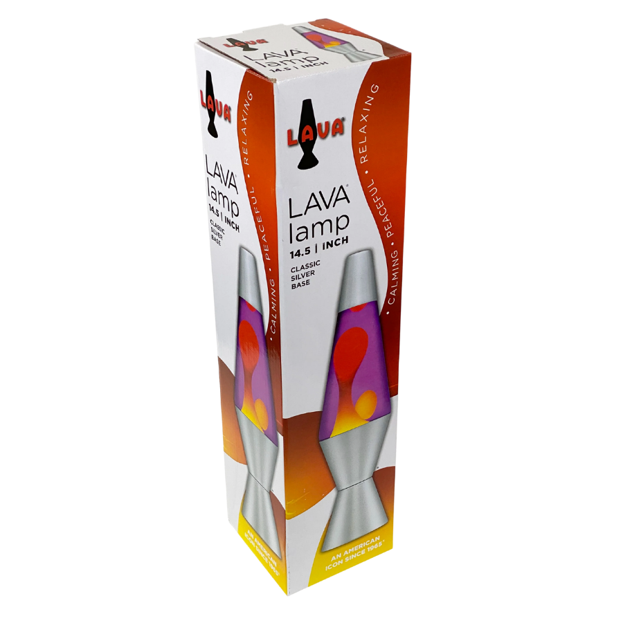 Lava Lamp 14.5in - Yellow and Purple