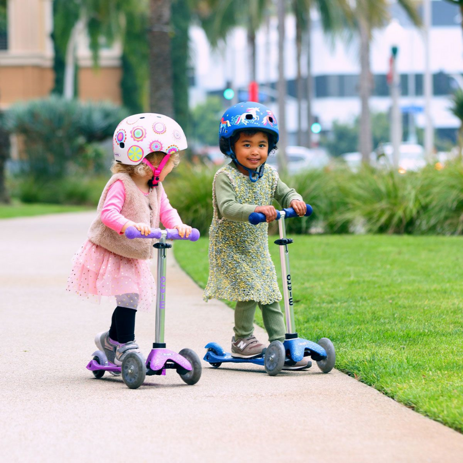 Micro Mini Glitter LED Scooter Navy