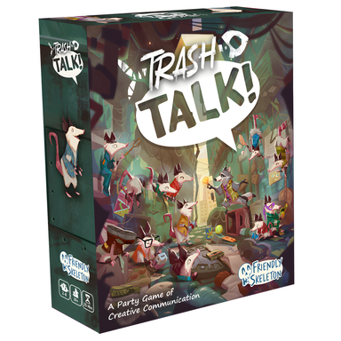 The cover art for the board game "Trash Talk"