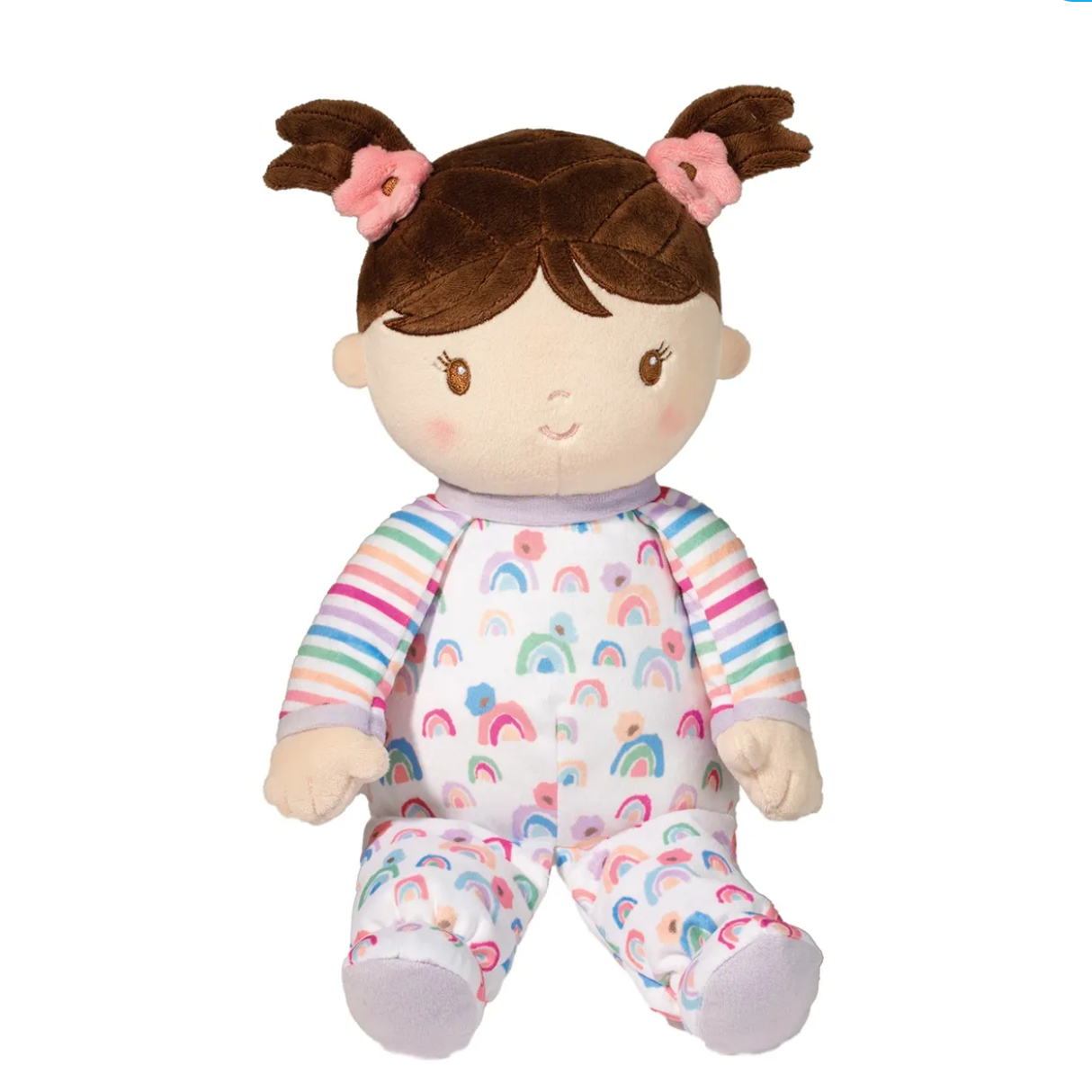 Isabelle Rainbow Stripe Soft Doll