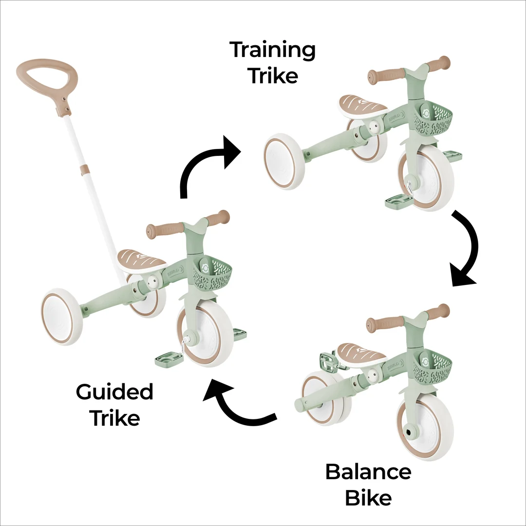 Learning Trike 3-in-1, Pistachio