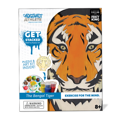 Stacked Paint &amp; Puzzle Kit - Tiger