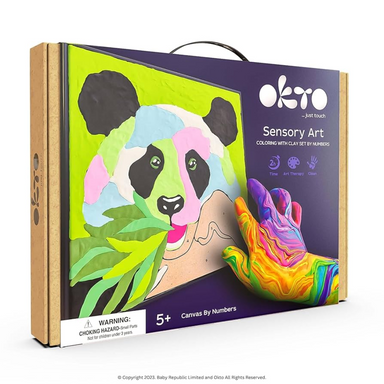 OKTO Sensory Art Clay by Number: Panda