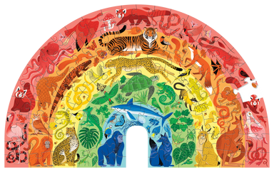 Rainbow Animals 100pc