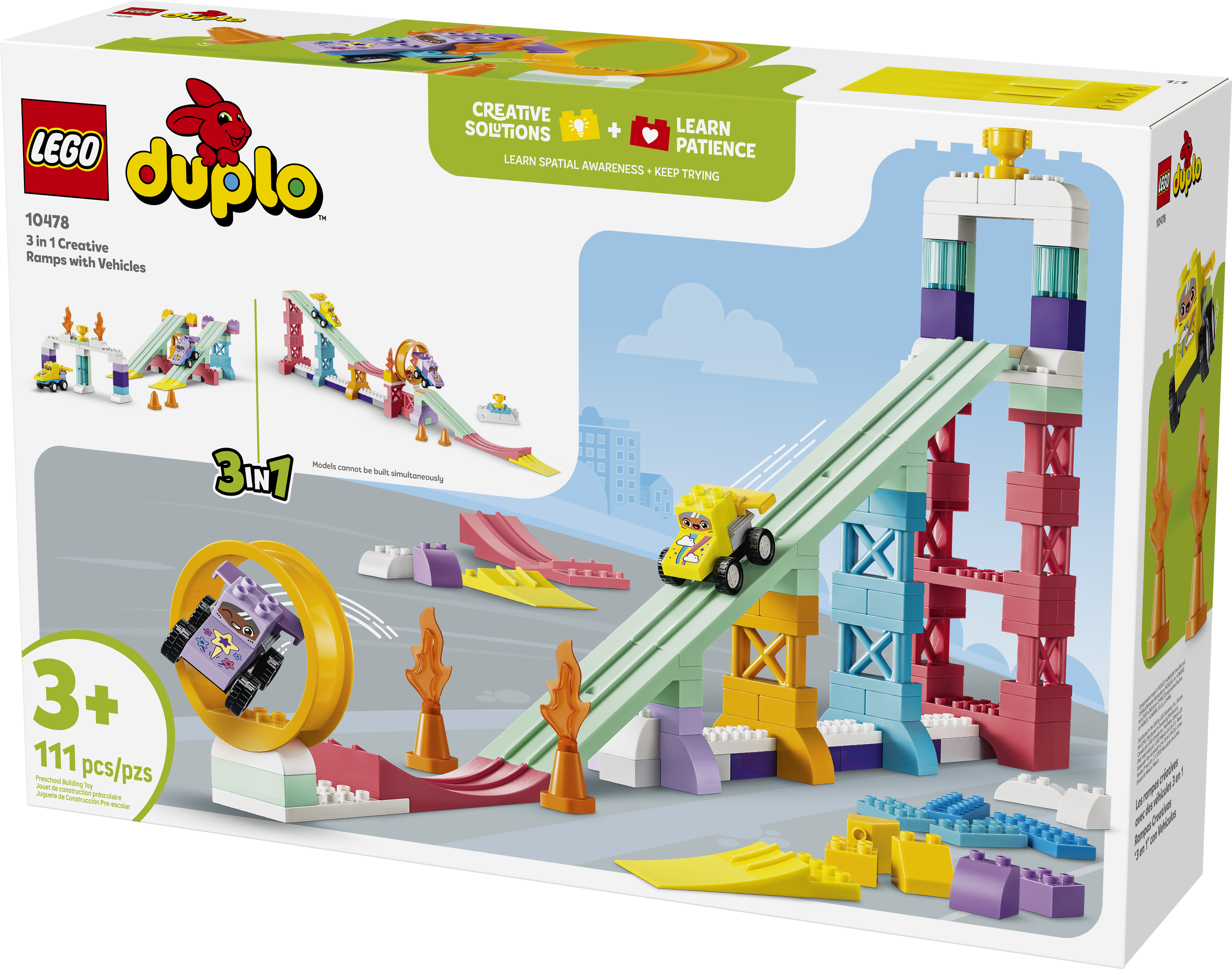 10478 LEGO&reg; DUPLO&reg; Town 3 in 1 Creative Ramps with Vehicles