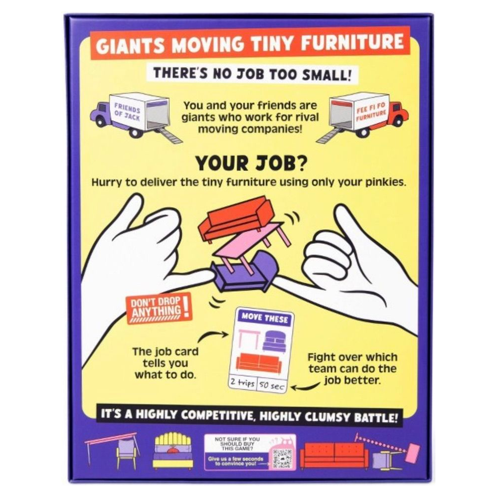 Giants Moving Tiny Furniture