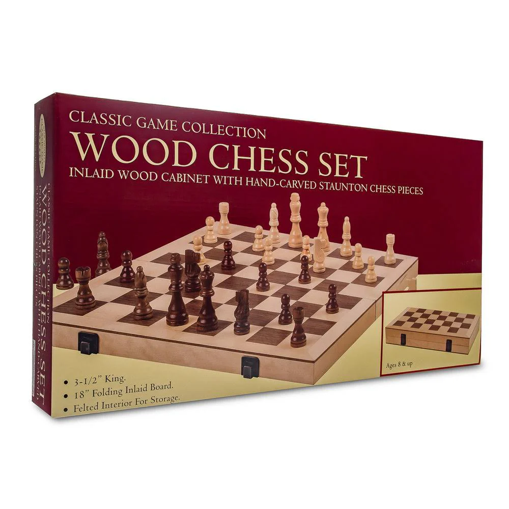 15in Deluxe Wood Chess Set