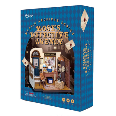 DIY Miniature Dollhouse Kit - Mose's Detective Agency