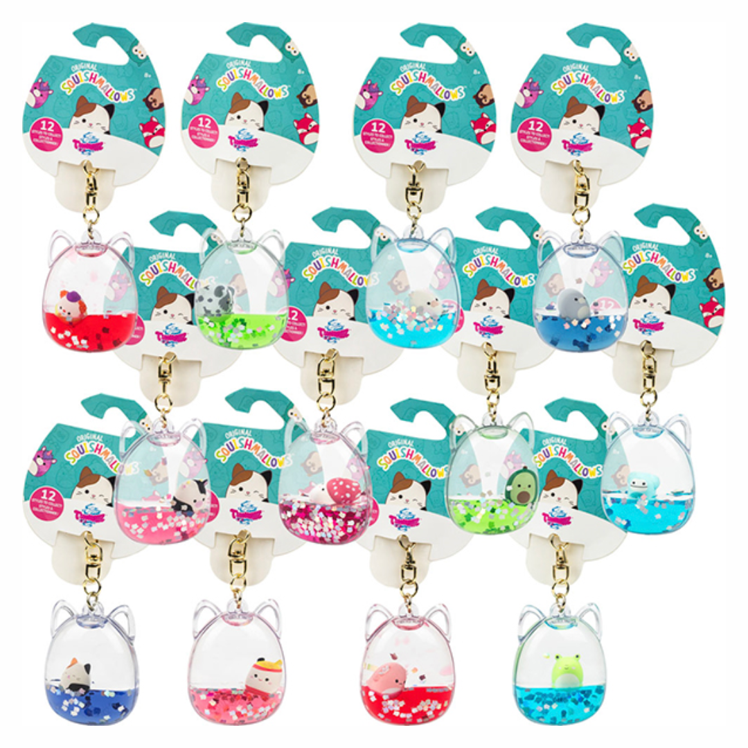 Squishmallow Tsunameez Water Keychains Asst