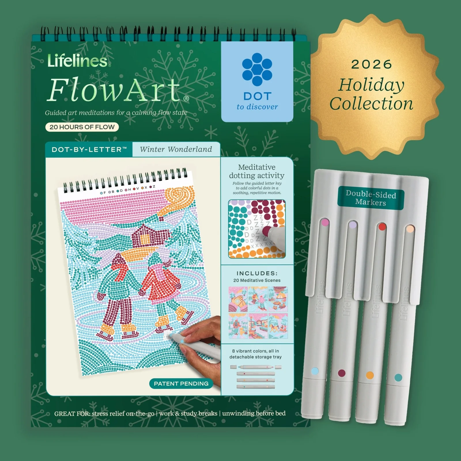 FlowArt&reg;: Dot-By-Letter, Winter Wonderland