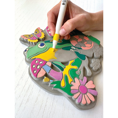 Marker By Number: Garden Stone Frog &amp; Mushroom