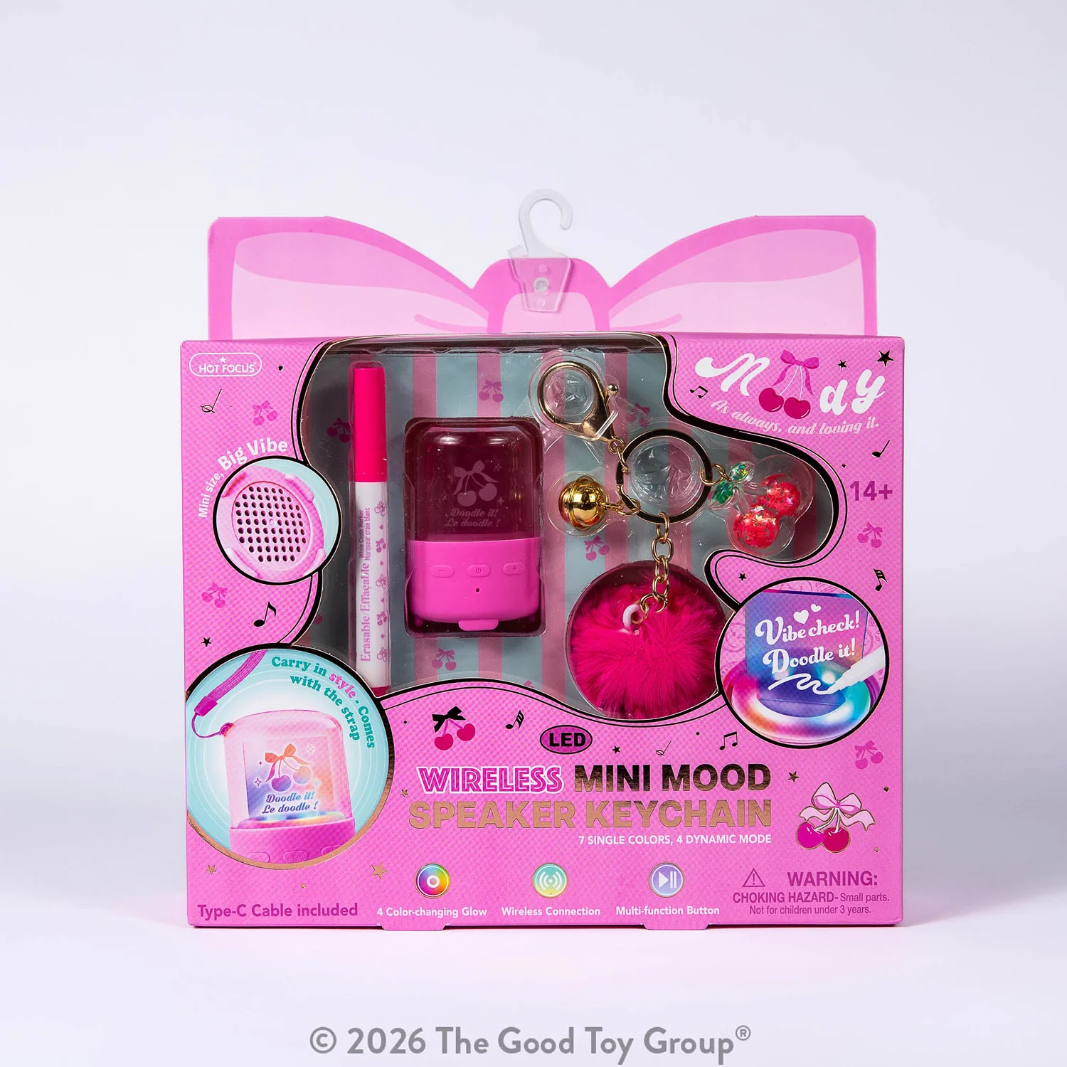 LED Wireless Mini Mood Speaker Keychain