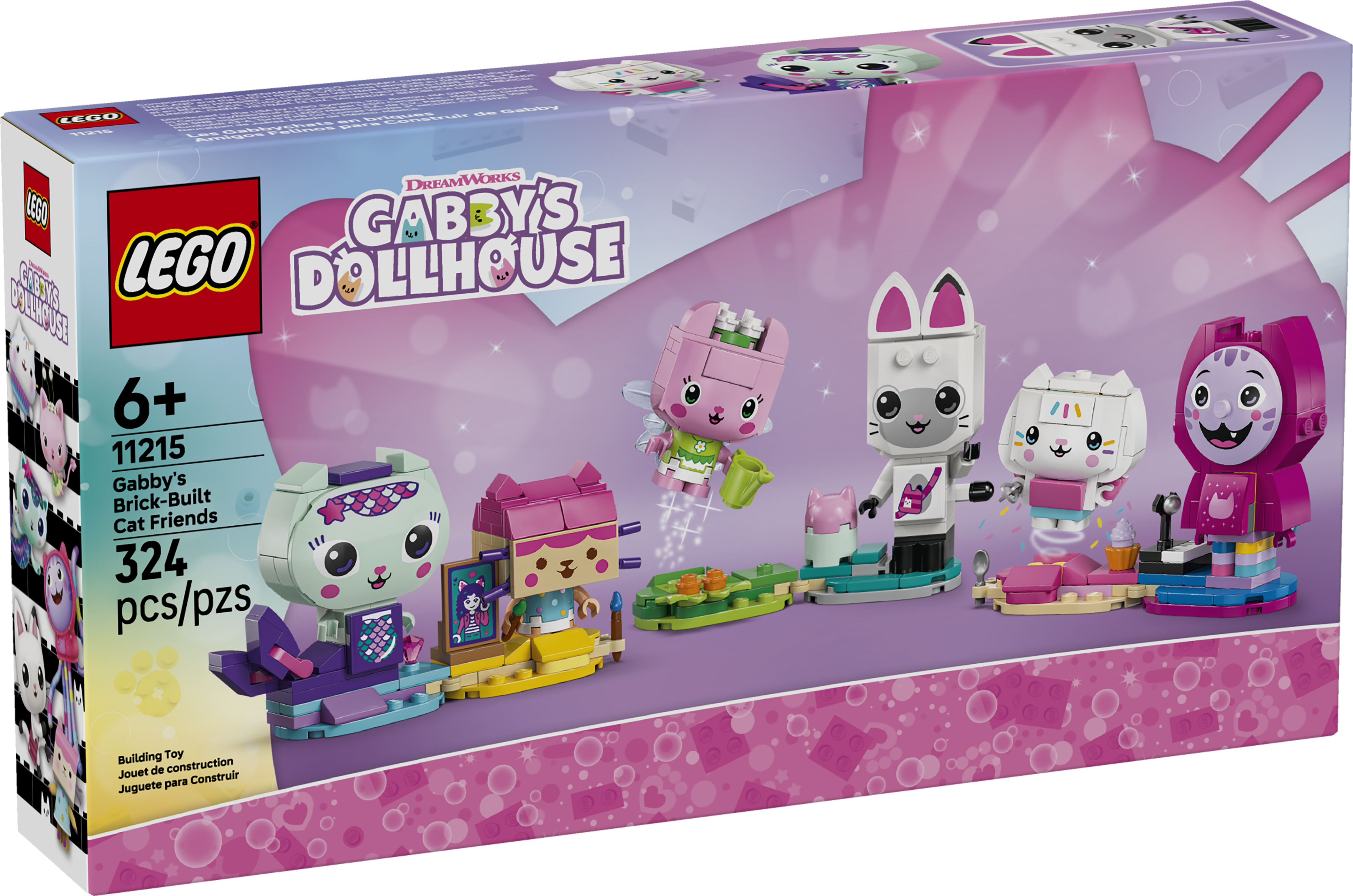 11215 LEGO&reg; Gabby&rsquo;s Dollhouse Gabby&rsquo;s Brick-Built Cat Friends