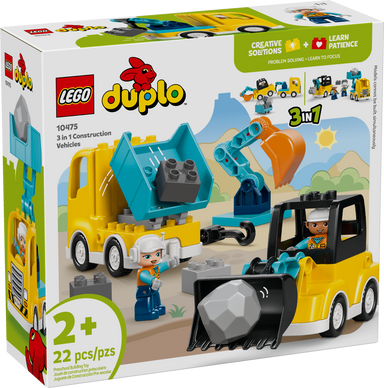 10475 LEGO&reg; DUPLO&reg; Town 3 in 1 Construction Vehicles
