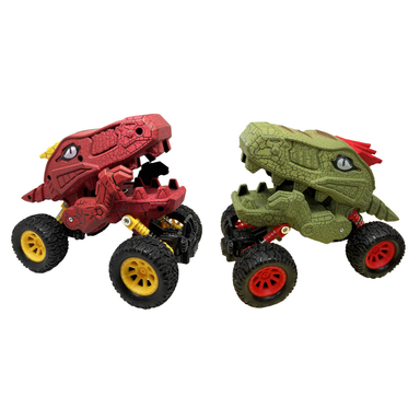Dino-Faurs: Pull Back 4 Wheel Dinosaur Truck