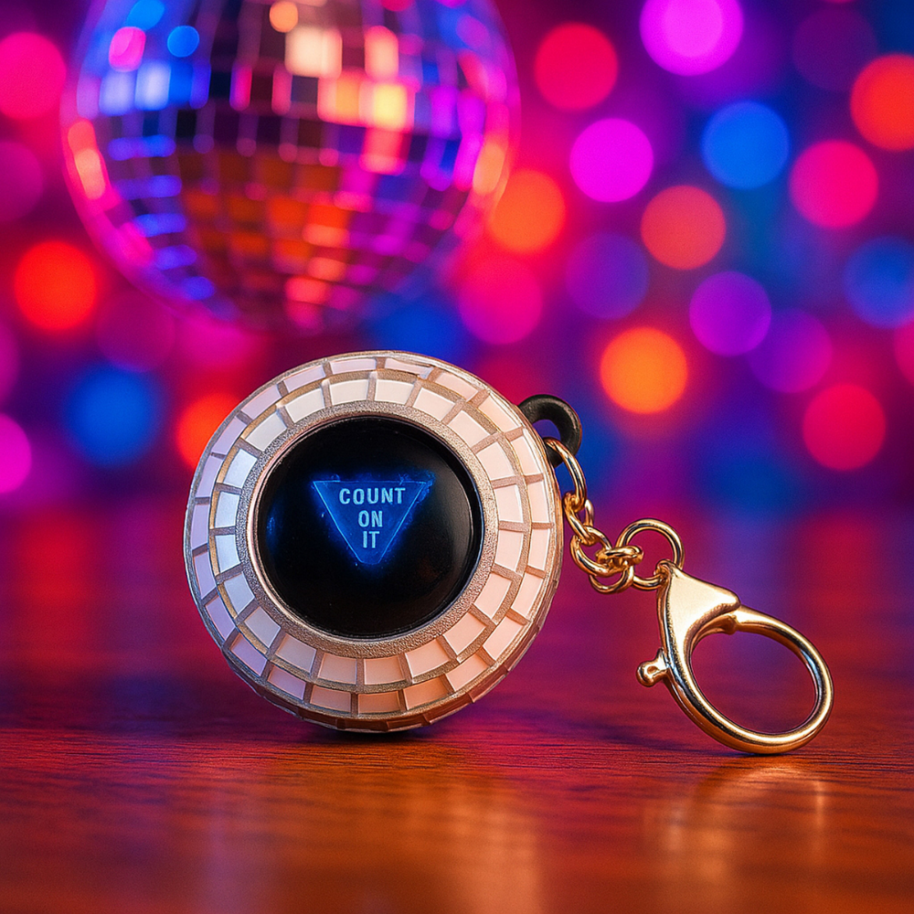 Disco Decision Ball Keychain