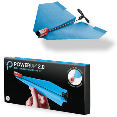 PowerUp 2.0 Kit Paper Airplane: Blue