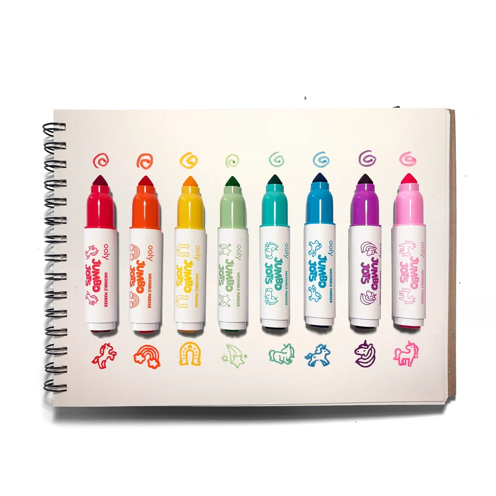 Jumbo Jots 8 Dual Tip Unicorn Markers