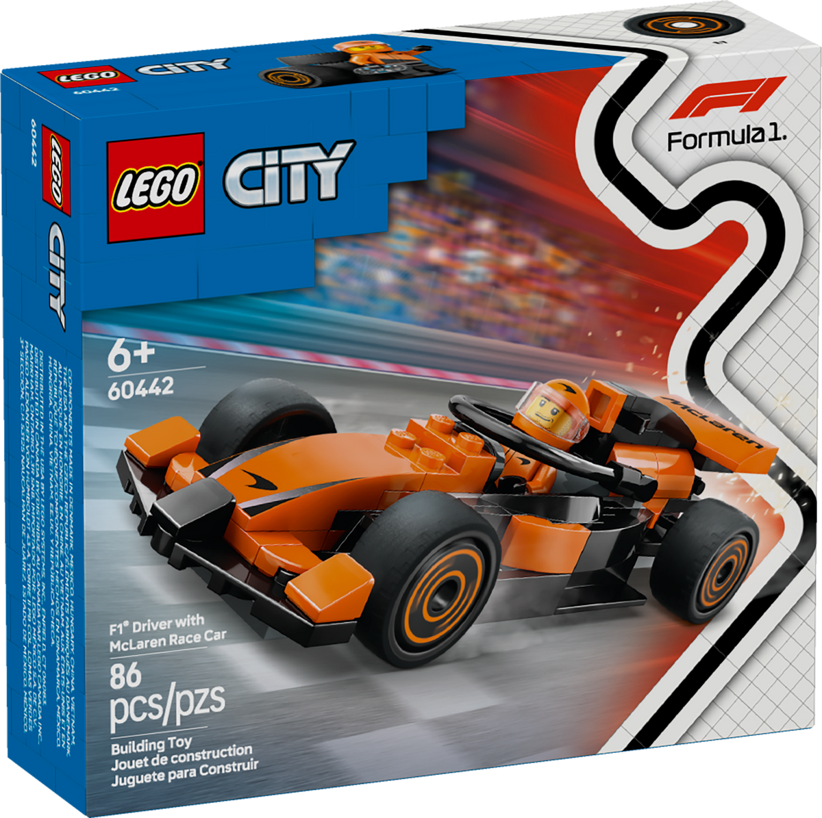 LEGO® City F1® Driver with McLaren Race Car 60442 — Snapdoodle