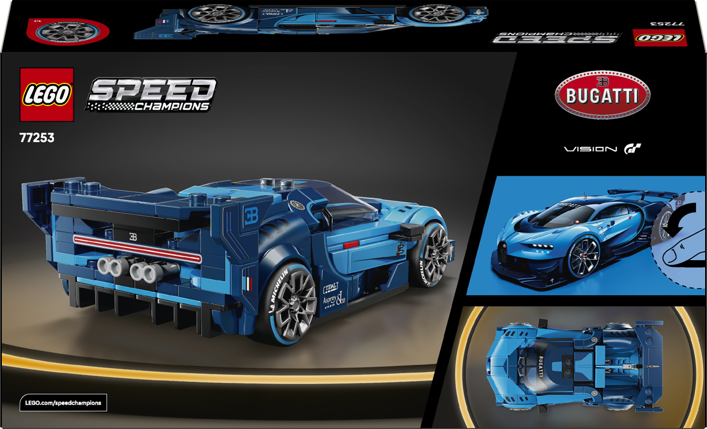LEGO&reg; Speed Champions Bugatti Vision Gran Turismo Hyper Sports Car 77253